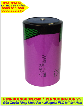 Pin Tadiran TL-2300 lithium 3.6v 19000mAh; Pin nuôi nguồn Tadiran TL-2300 lithium 3.6v D 16500mAh chính hãng _Xuất xứ Israel